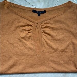 Gucci Camel V-Neck Blouse